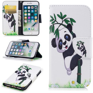 Casing iPhone 7/8/7 Plus/8 Plus beautiful painted leather phone case