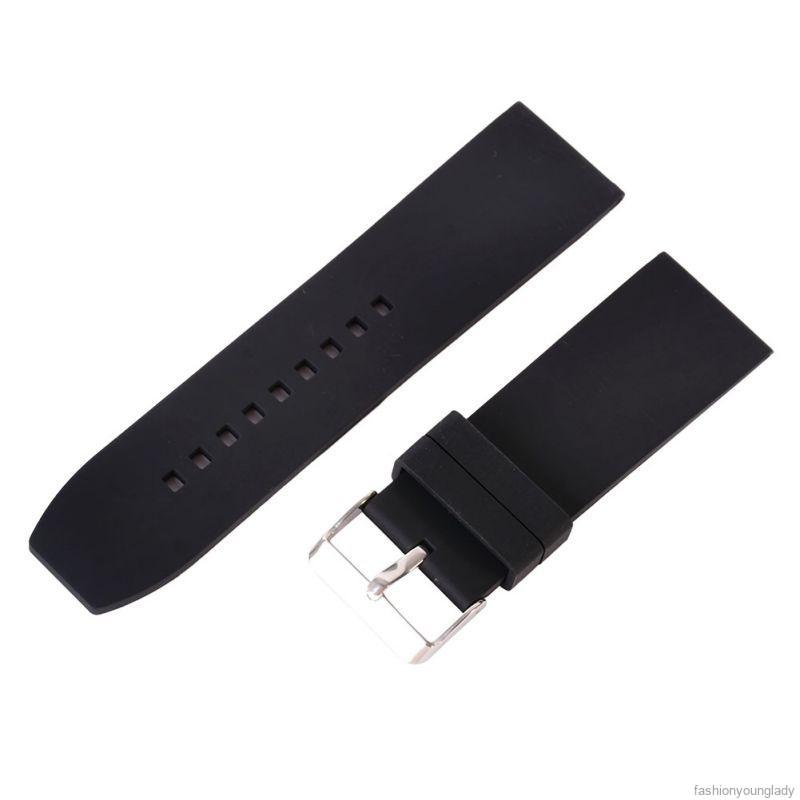 Watch band with stainless steel buckle, size 16/18/20/22/24/26 / 28mm for wrist watch.