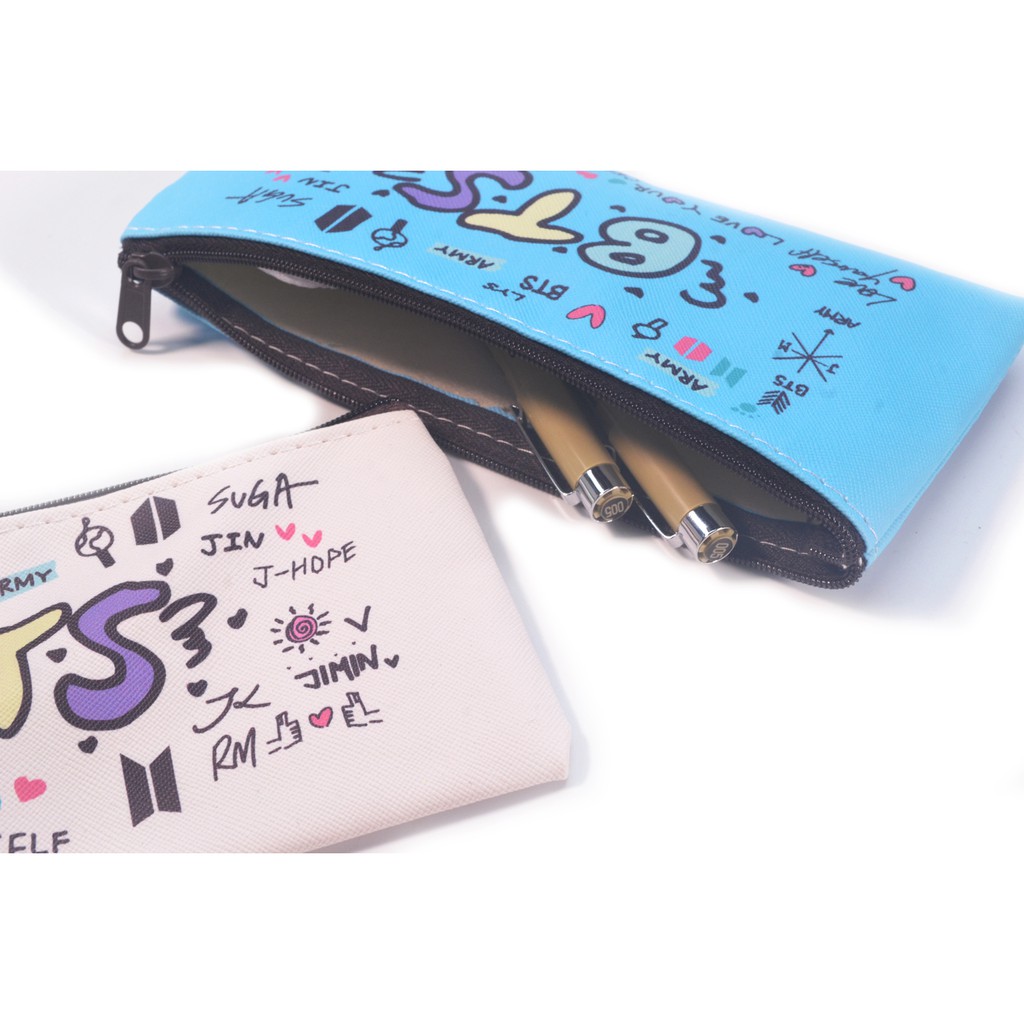 [Thanh lý giá gốc] Túi đựng bút, hộp bút bằng vải phong cách Idol BTS [AAM] [PGN31]