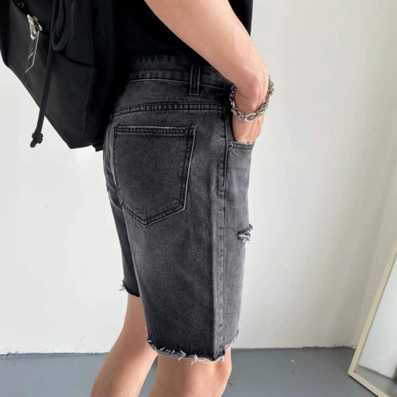 [Ảnh Thật] quần short jean rách gối 2 bên