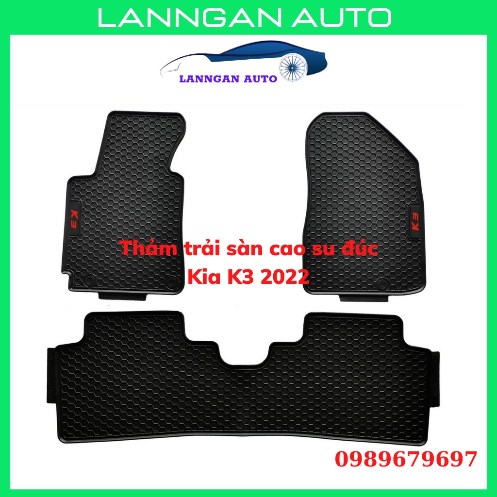 ▲Thảm lót sàn ô tô Kia K3 2022, không mùi an toàn dễ dàng vệ sinh giá tốt