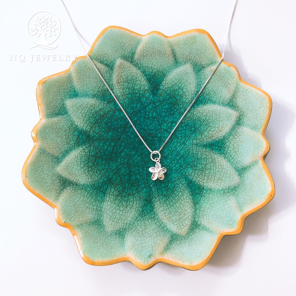 Dây chuyền bạc mặt hoa 5 cánh - NQ Jewelry