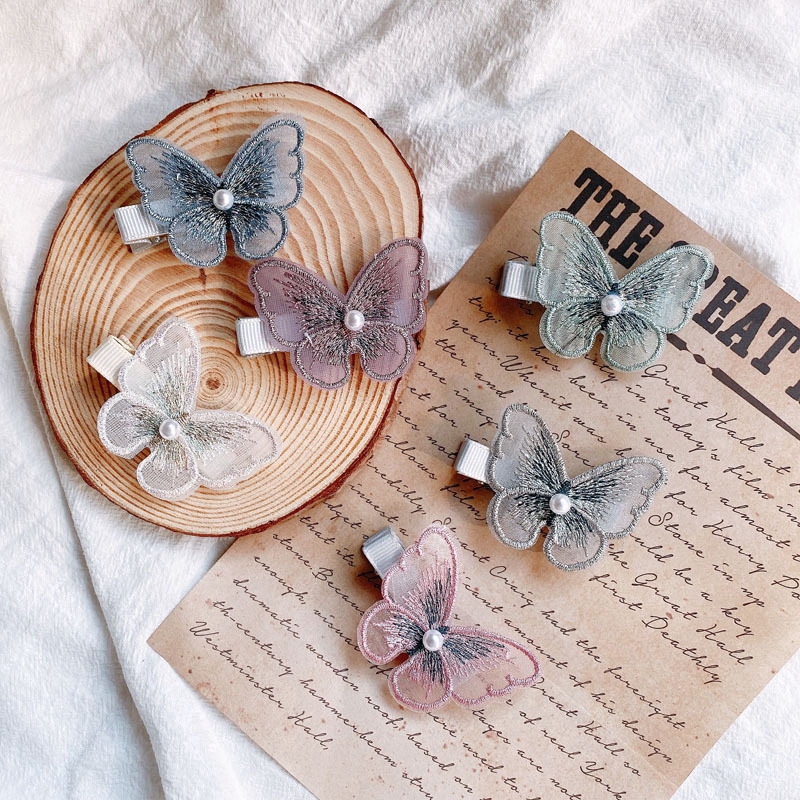 Hàng Mới Về Kẹp Tóc Hình Bướm Mini Phong Cách Retro Xinh Xắn Cho Nữ