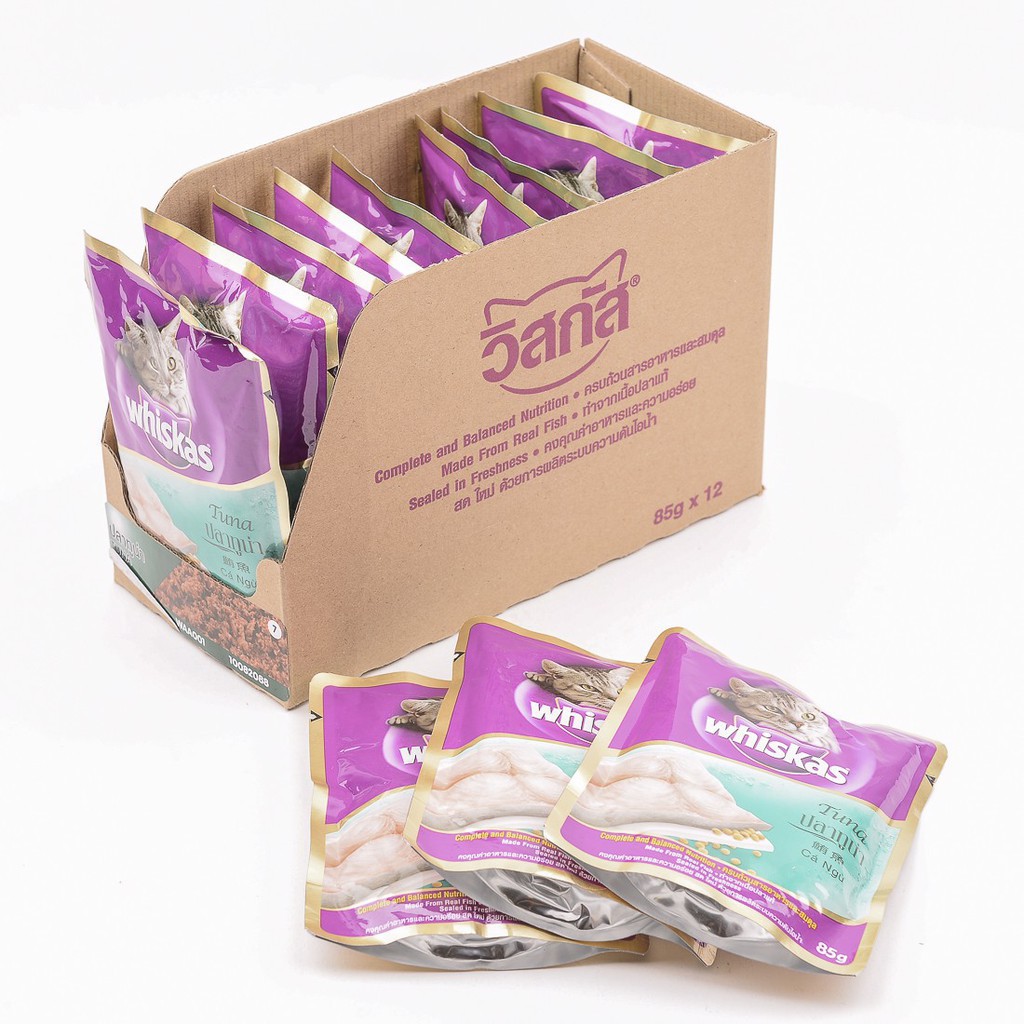 Pate cho mèo Whiskas, Pate cho mèo trưởng thành trên 12 tháng tuổi túi 80g