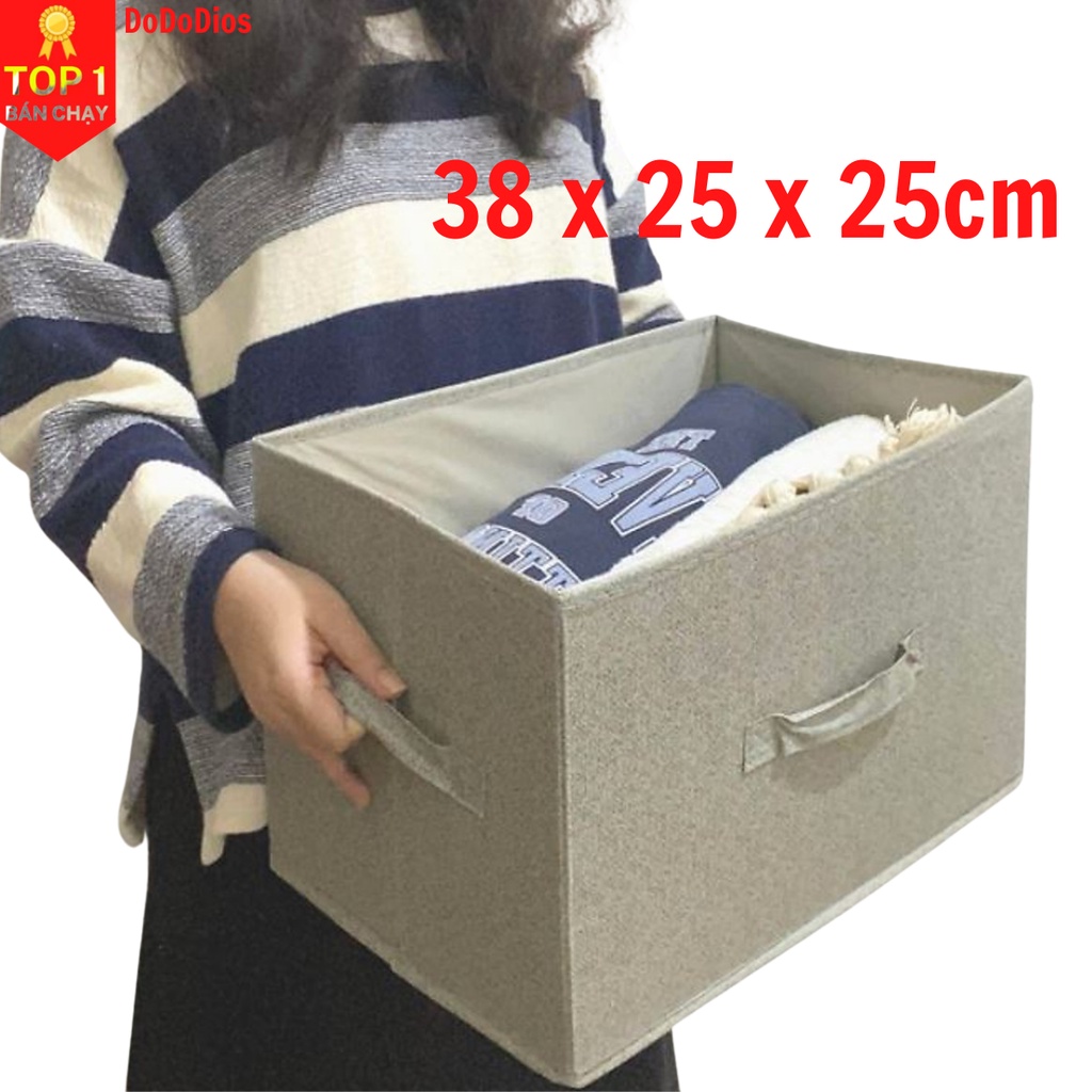 Hộp vải đựng quần áo DoDoDios - không nắp - phong cách Nhật Bản - TD2