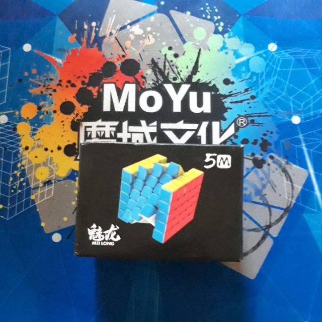 rubik 5x5x5 moyu5M 2020 có nam châm hãng mod tặng kèm đế và bảng hướng dẫn + đồ vặn óc cho cube
