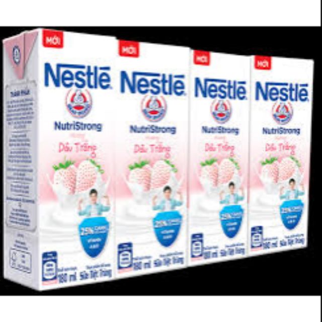 Sữa Nestle vị dâu trắng 180ml ( date mới )