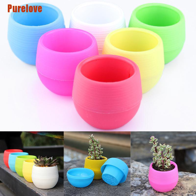 Chậu Trồng Cây Mini Tự Động Thấm Hút Nước Kích Thước 7X