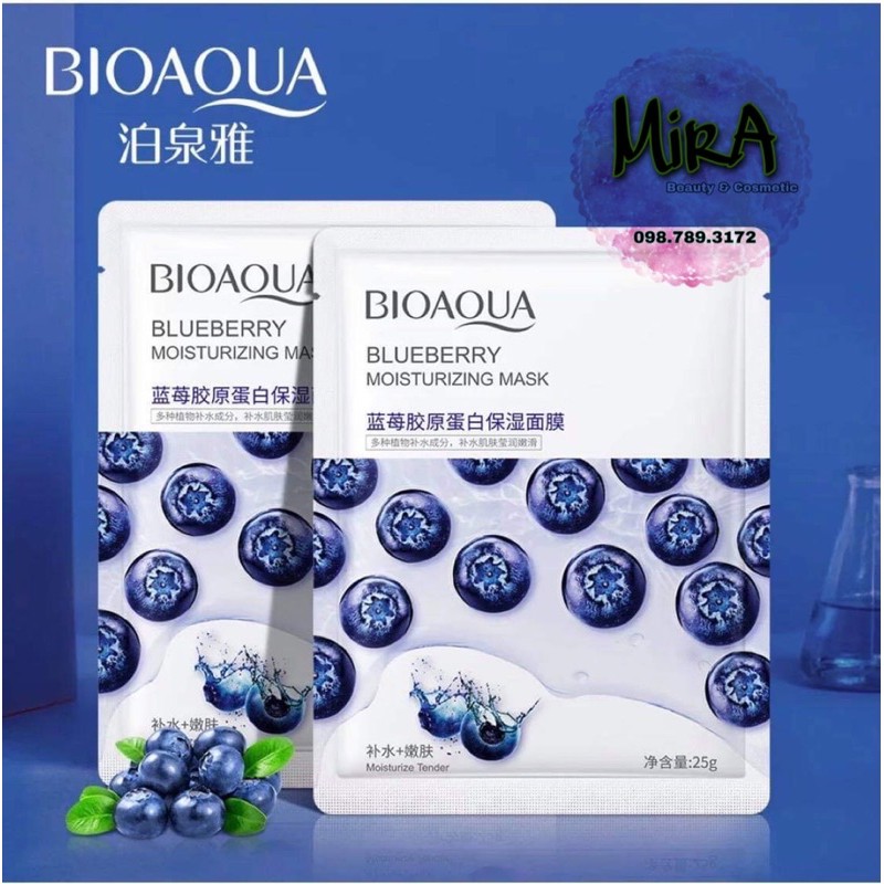 MẶT NẠ TRÁI CÂY BIOAQUA 6 Vị LỰU BƠ VIỆT QUẤT NHA ĐAM DƯỠNG TRẮNG CẤP TỐC