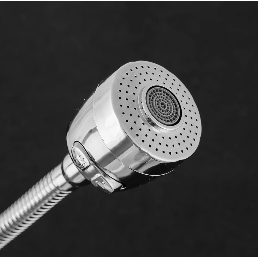 Cần mềm thay thế cho vòi rửa bát, có đầu công tắc chỉnh chế độ nước