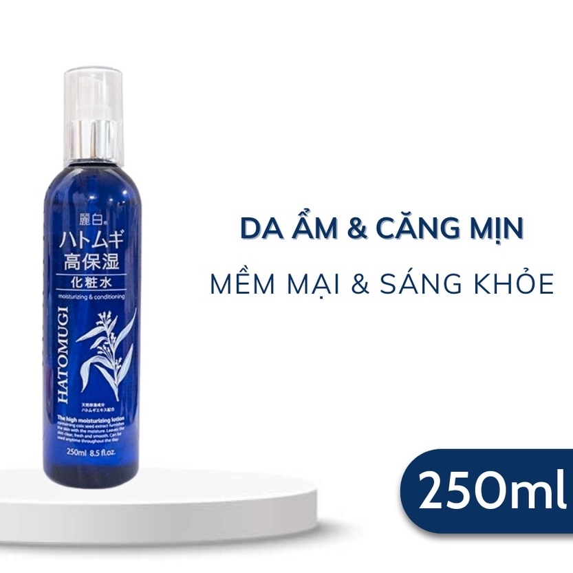 Nước hoa hồng Hatomugi Moisturizing &amp; Conditioning Lotion 500ml cấp ẩm, trắng da
