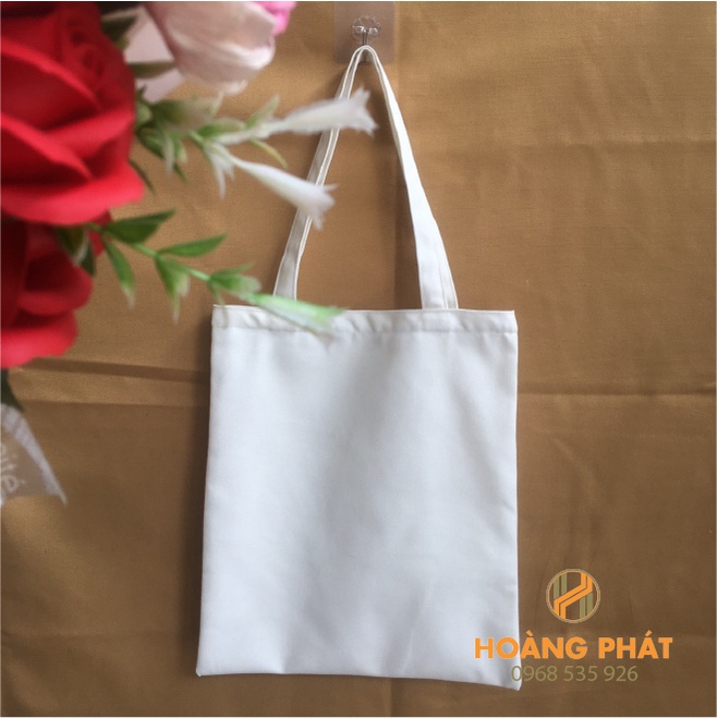 Combo túi vải bố, túi canvas - 20 trắng có khóa+ 80 mộc có khóa + 25 đen có khóa