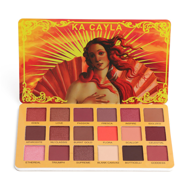 [Hàng mới về] Bảng phấn mắt 18 màu sắc tông lì và tông màu lấp lánh chống nước lâu trôi