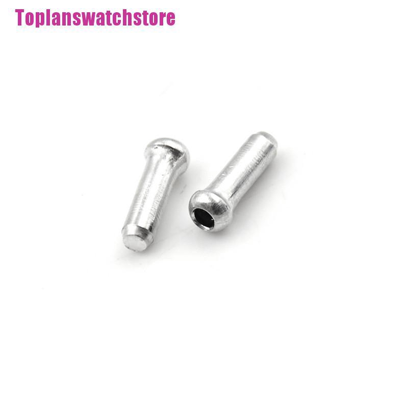 Set 100 Nắp Đậy Dây Phanh Xe Đạp Bằng Nhôm Màu Bạc