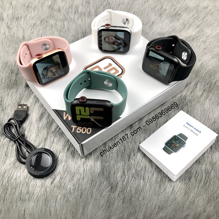 [Smart Watch T500] Đồng hồ thông minh T500 - seri 6 phiên bản mới - thay hình nền cá nhân - chơi game - cài mật khẩu