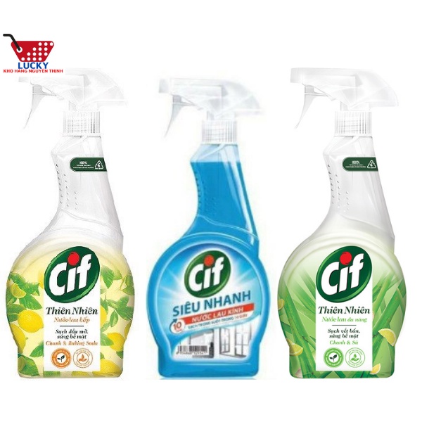 Nước lau kính, lau bếp đa năng Sunlight 500ml/ 520ml