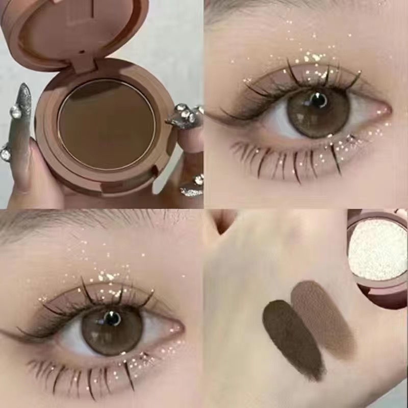 HERORANGE Bảng Phấn Bắt Sáng / Má Hồng 3 Trong 1 Đa Năng Màu Lì / Ánh Ngọc Trai Lấp Lánh Dành Cho Nữ