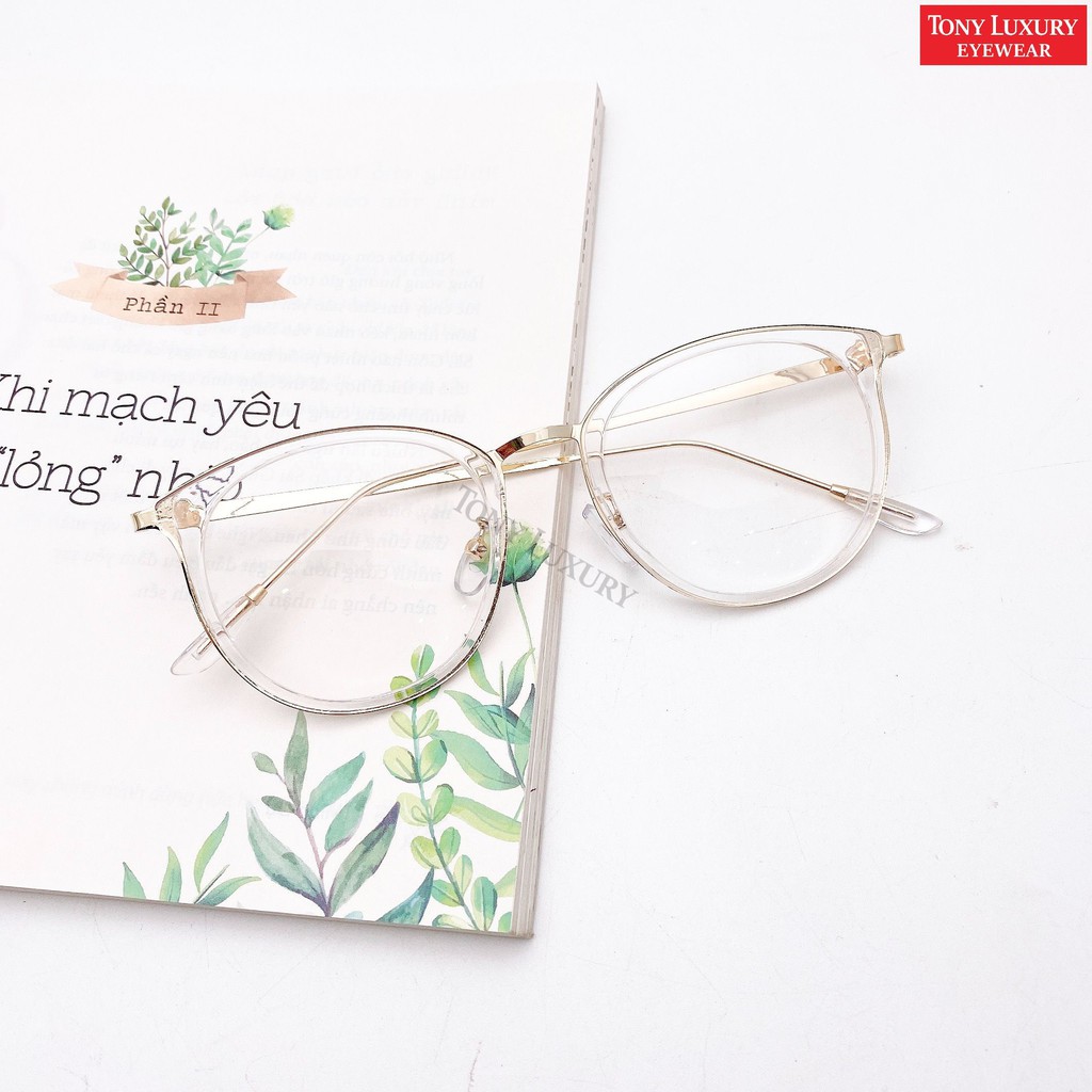 Gọng Kính Cận Nhựa Tròn To Tony Luxury Eyewear Q2-9237 - Nhận Cắt Tròng Cận Viễn Loạn | BigBuy360 - bigbuy360.vn