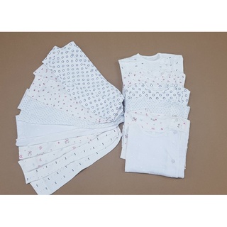 Bộ quần áo cotton dài tay cho bé sơ sinh mùa hè