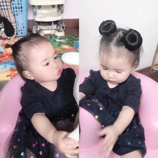 Búi tóc natra cho bé yêu ( 2 búi )