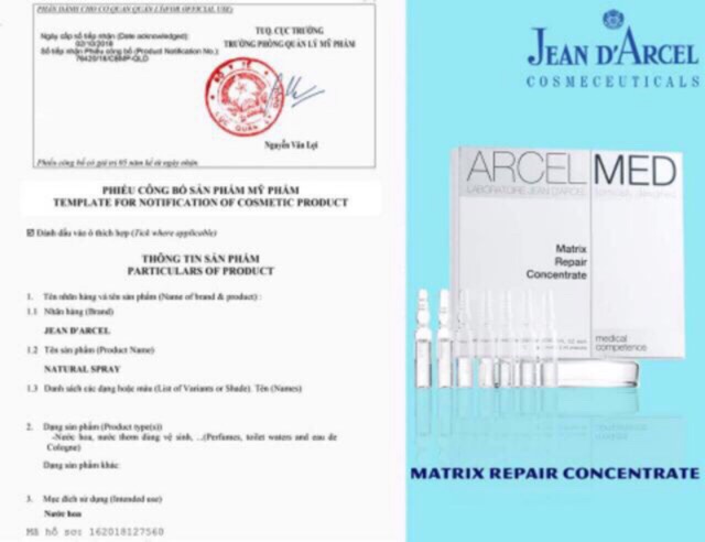 Huyết thanh phục hồi da Jean D’arcel Matrix Repair