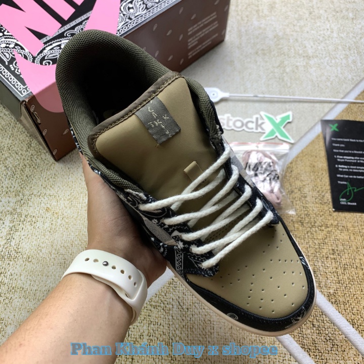 ( Pkdsneaker25 ) Hàng chuẩn | Giày Sb dunk low x Travis Scott cổ thấp nam nữ