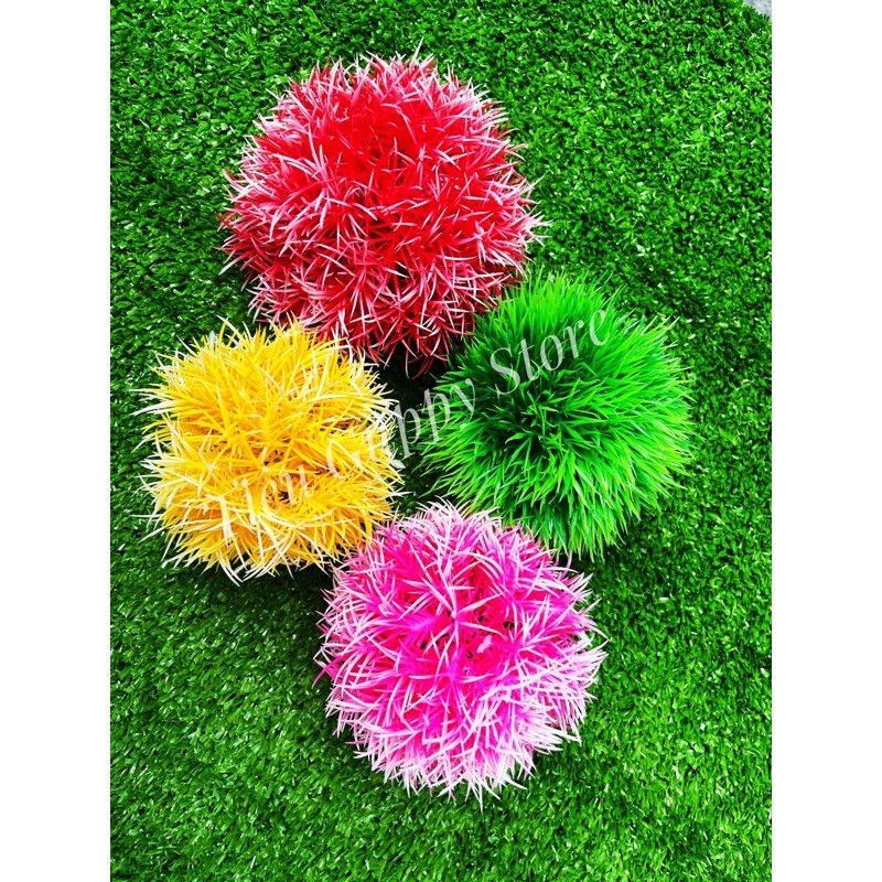 Cây Rong San Hô giả trang trí hồ cá cảnh KT 10x10cm