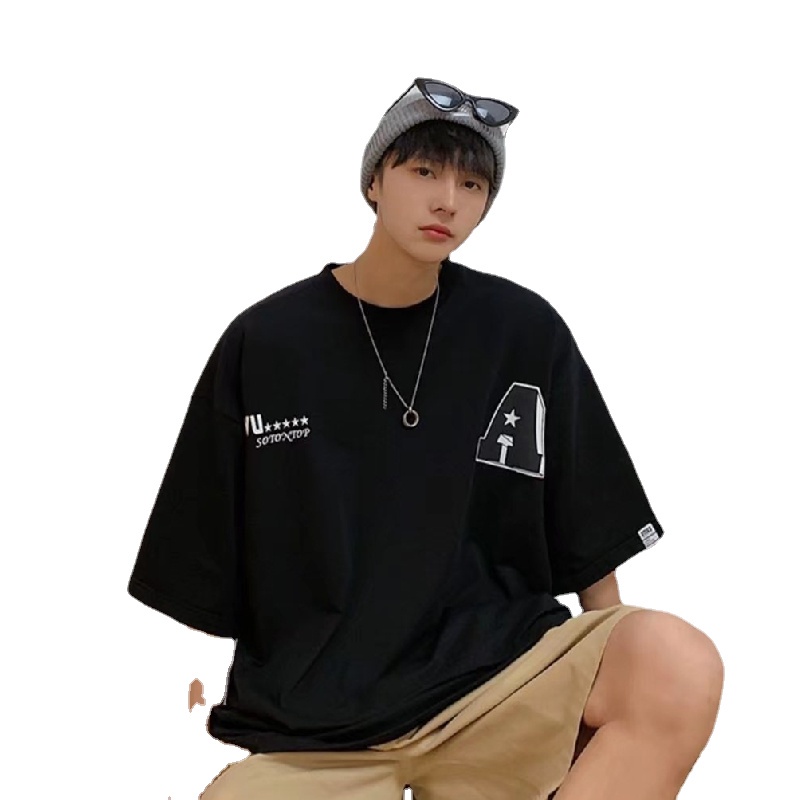 Áo Thun Tay Ngắn Cổ Tròn In Họa Tiết Thương Hiệu Thời Trang Cho Nam size M-5XL