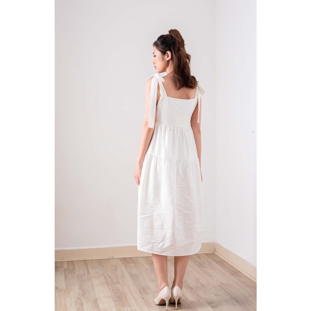 Đầm - váy hai dây babydoll thô thắt nơ 4 màu 1605 | BigBuy360 - bigbuy360.vn