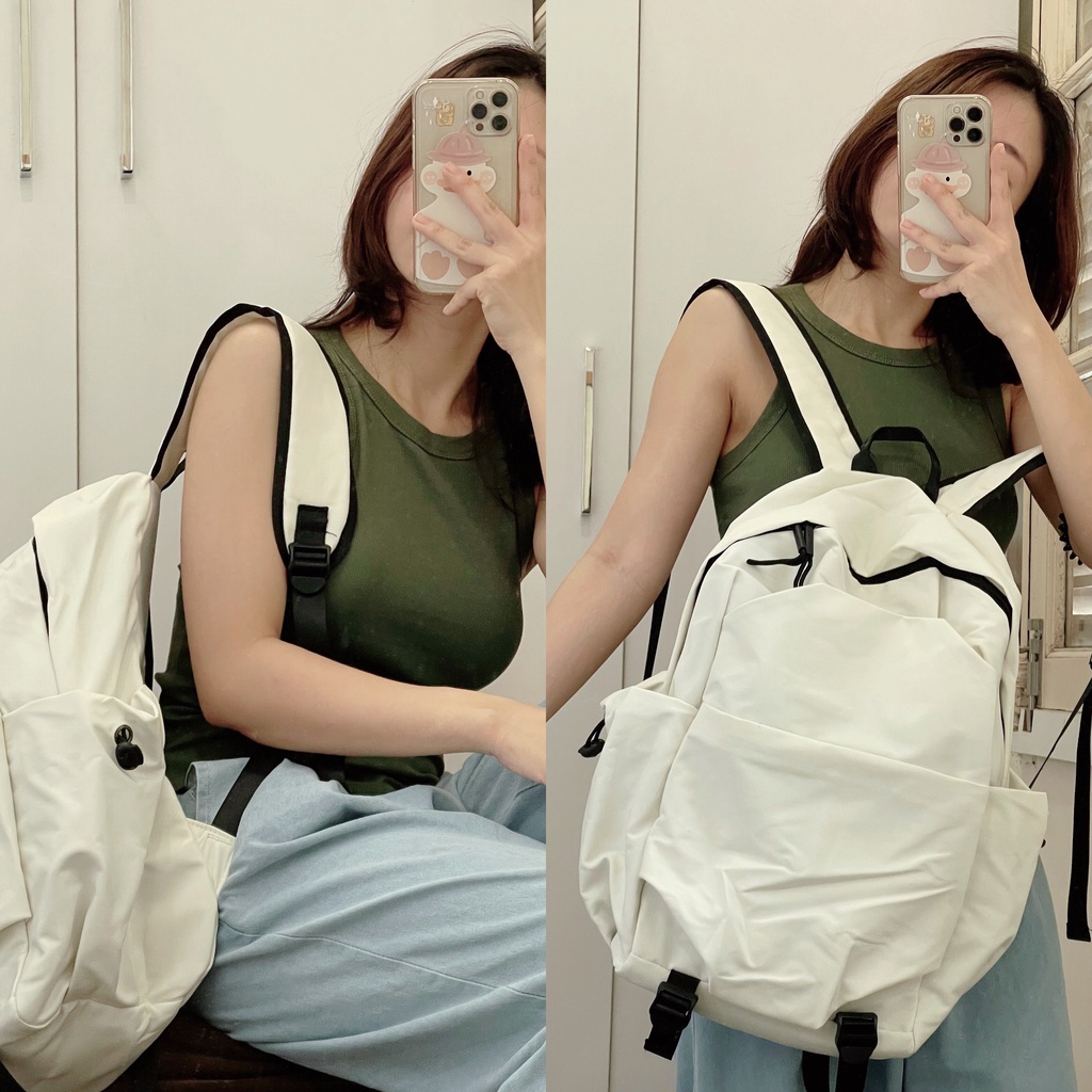 BL211/ Balo Ulzzang thời trang 2022 chất oxford cao cấp bền mịn cỡ lớn đi học đi chơi đựng laptop 16inch