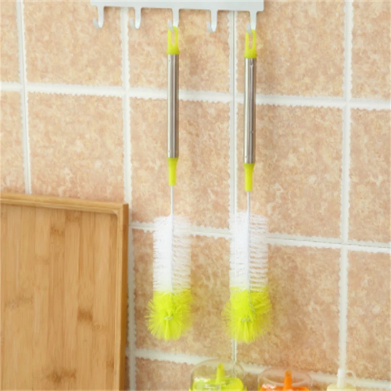 Cọ vệ sinh bình nước bằng nylon tay cầm dài có thể uốn cong bằng thép không gỉ