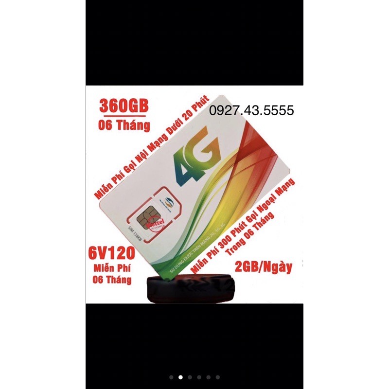 {Mua 1 lần dùng cả năm} SIM 4G Viettel V120 Trọn Gói 6Tháng 12 Tháng