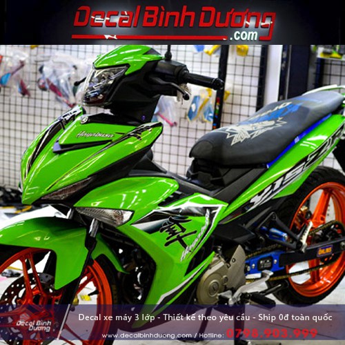 Tem Trùm Exciter 150 🍀 FREE SHIP 🍀 Xanh Lá Chất Lượng