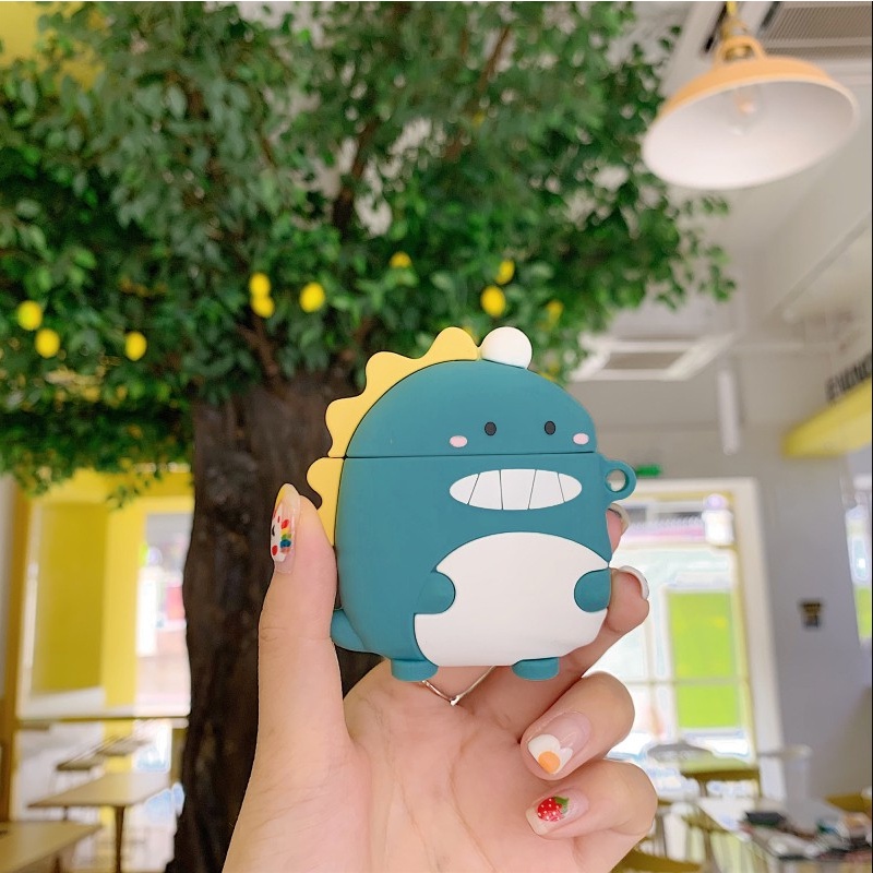 Case Airpod 1 2 Pro Vỏ Ốp Bọc Tai Nghe Airpod Hình Thú Nhiều Mẫu Dễ Thương Chất Liệu Silicon Dẻo