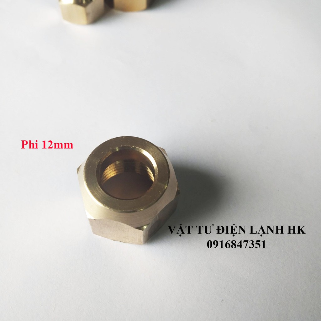 Giắc co tán ống đồng - Đầu đực nối ống các phi cỡ 6 10 12 mm zắc co