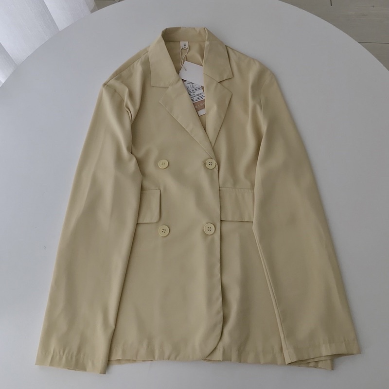 Áo Khoác Blazer Nữ Dài Tay JEM CLOSET Form Rộng Chất Vải Tây Thiết Kế Phong Cách Hàn TUD 1621