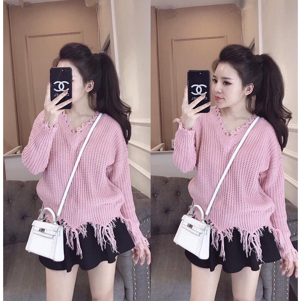 Áo len tua rua gấu hàng Quảng Châu Mã 500 | BigBuy360 - bigbuy360.vn