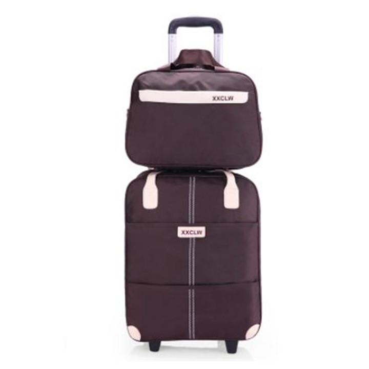 Sẵn Vali du lịch 20inch CÓ BÁNH XE KÉO TAY tặng kèm túi xách XXCLW RE0358 - vali kéo 20inch