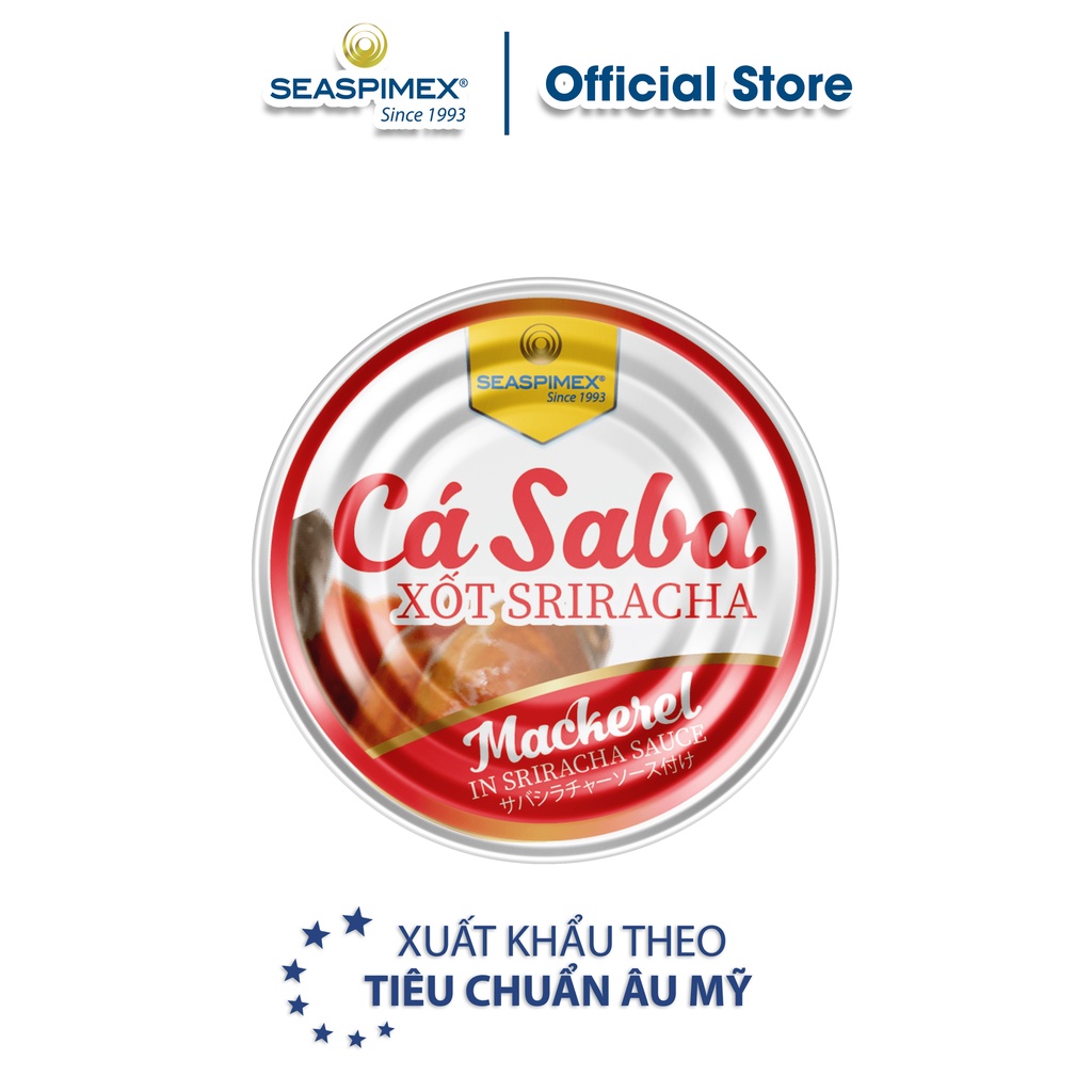 Cá Saba Nhật Sốt Sriracha SEASPIMEX 185gr
