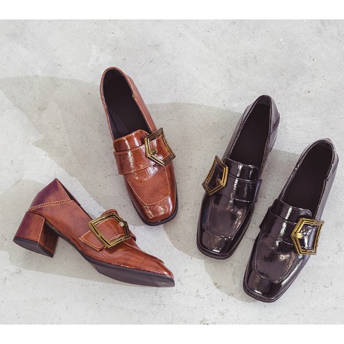 Giày Oxfort da bóng gót cao 5cm | BigBuy360 - bigbuy360.vn