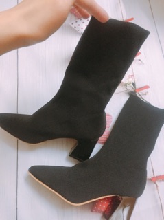 Boot len gót bạc ( ảnh thật , sz 39)