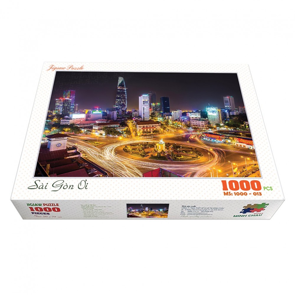 BỘ TRANH XẾP HÌNH 1000 MẢNH - SÀI GÒN ƠI...! ( TRANH GHÉP CAO CẤP )