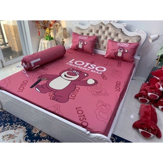 DRAP THUN Ý 5D gấu dâu đậm