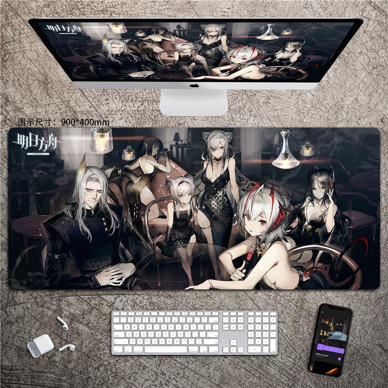 Tấm Lót Chuột Mềm Dày Hai Chiều Cỡ Lớn Hình Cá Mập Dành Cho Nam Nữ Arknights Tomorrow 'S Ark