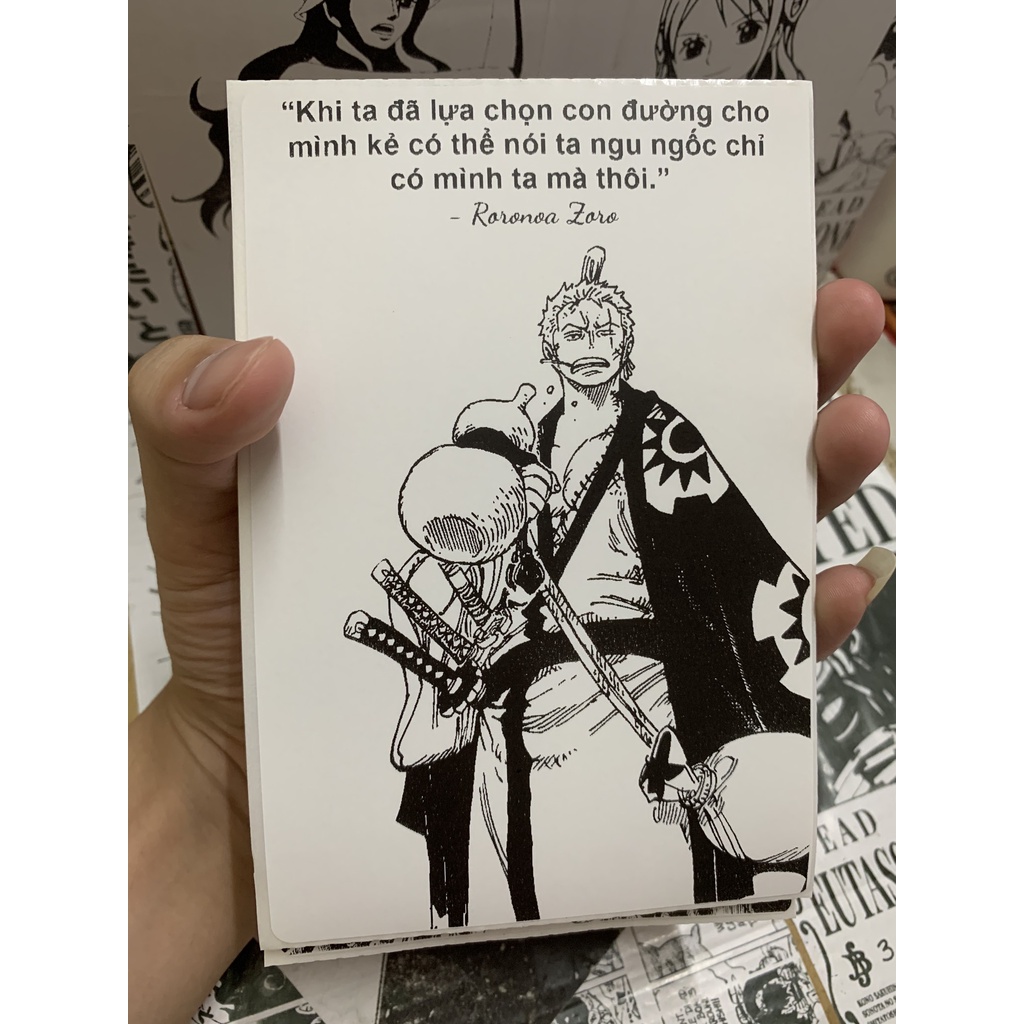 50 Tranh dán Câu nói truyền cảm hứng trong One piece