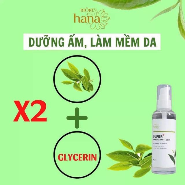 Nước rửa tay diệt khuẩn super hand sanitizer Riori 250ml