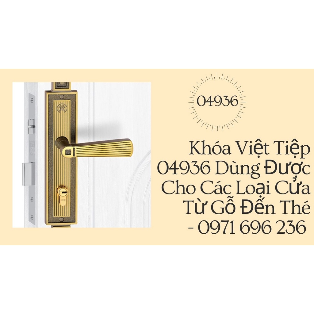 Mẫu Khóa Việt Tiệp 04372 Sơn Màu Đẹp Cho Cửa Thông Phòng - Khoa Viet Tiep 04372