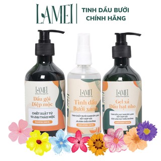 [HOÀN XU 5%] Combo 3 sp gội big size xả và tinh dầu Lamei chăm sóc tóc toàn diện giảm rụng