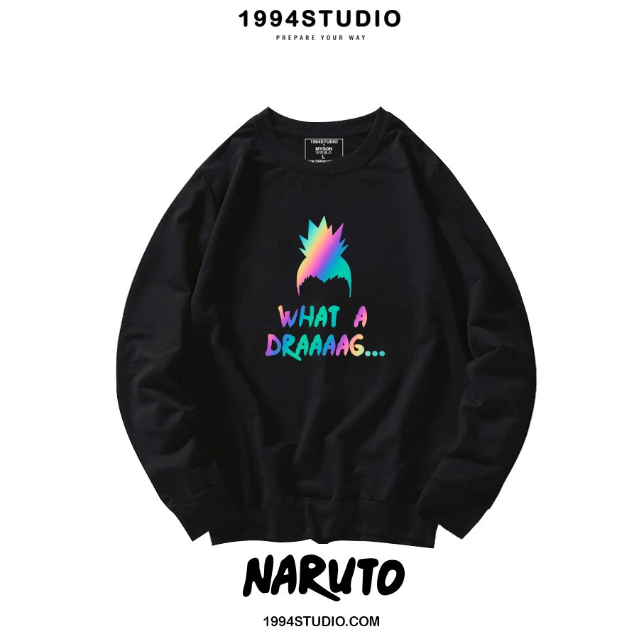 [Mã 1994UP20K Giảm 20% Đơn 400K] Áo Sweater Áo Nỉ Da Cá Naruto What A Draag Phản Quang 7 Màu - 1994 Studio