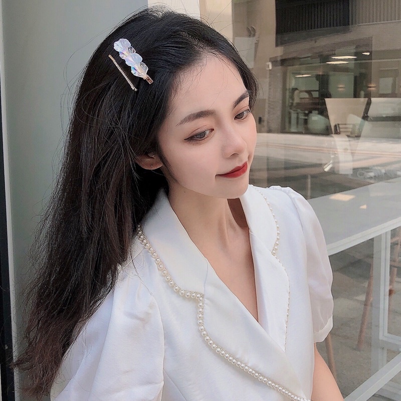 Sét kẹp hoa Lan Trắng 🌷